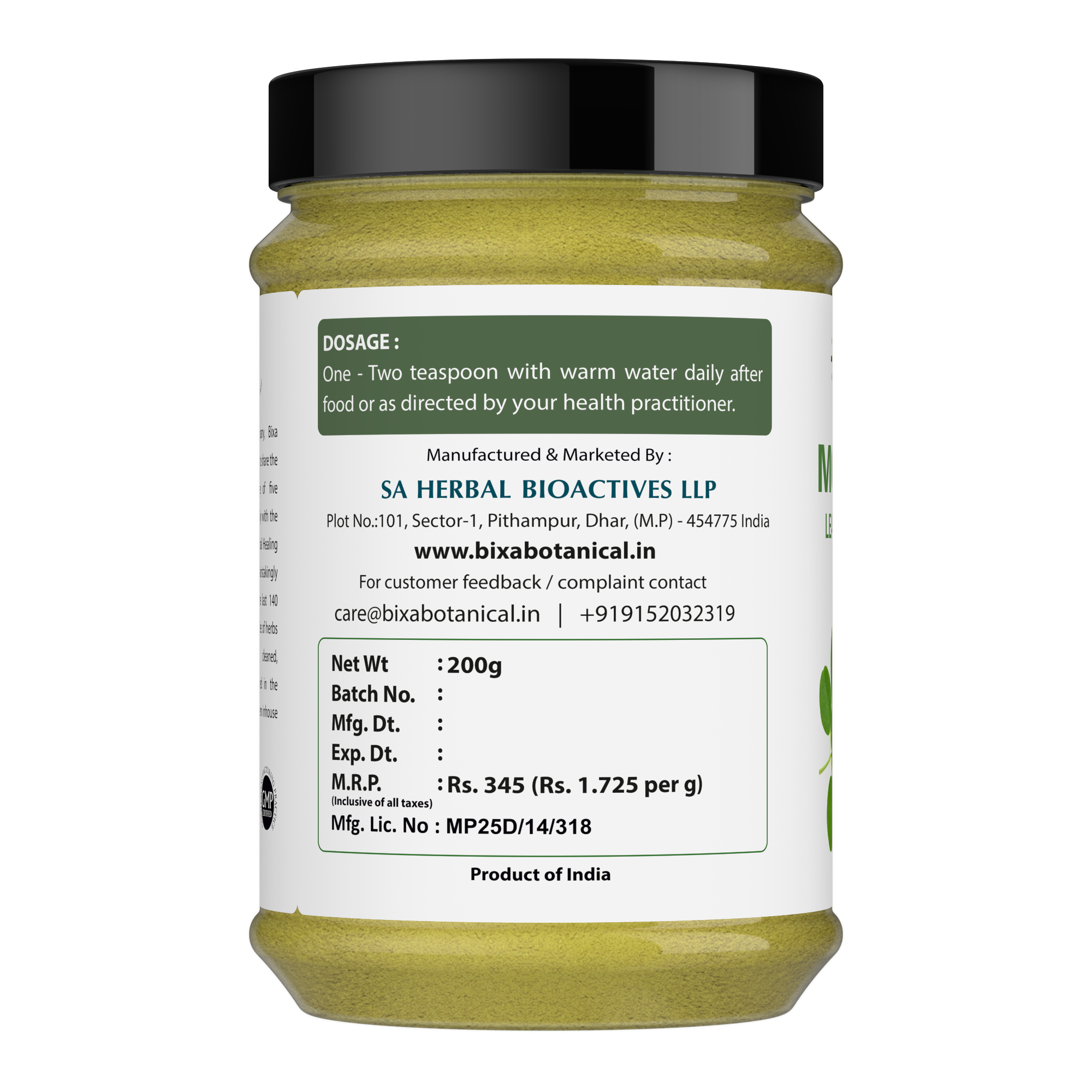 Moringa Leaves Powder ( Moringa Oleifera )