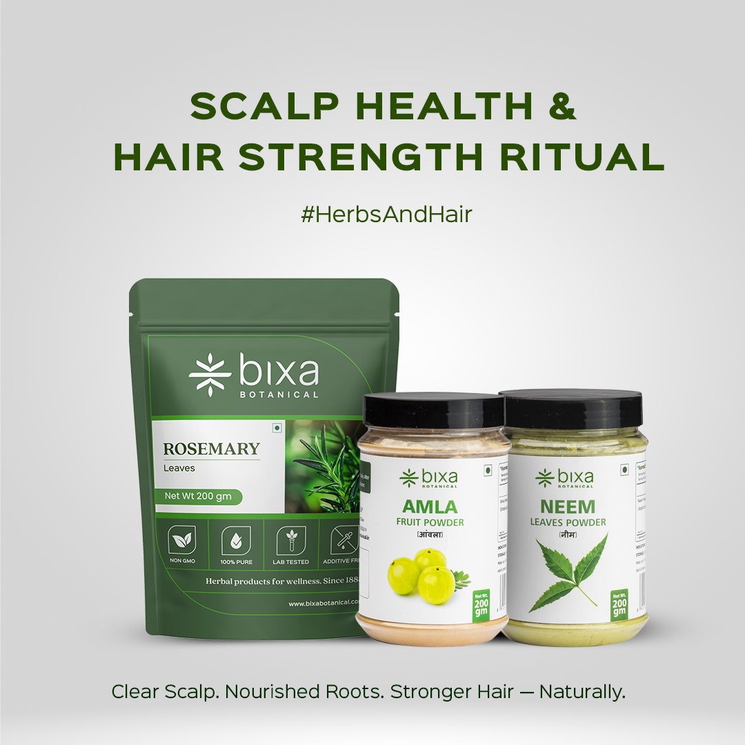 Scalp Health & Hair Strength Ritual | Neem + Amla + Rosemary Leaves | Combo