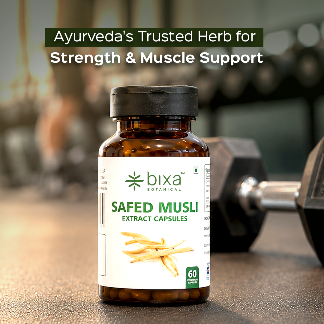 Safed Musli Extract 60 Veg Capsules (450mg) 30% Saponin