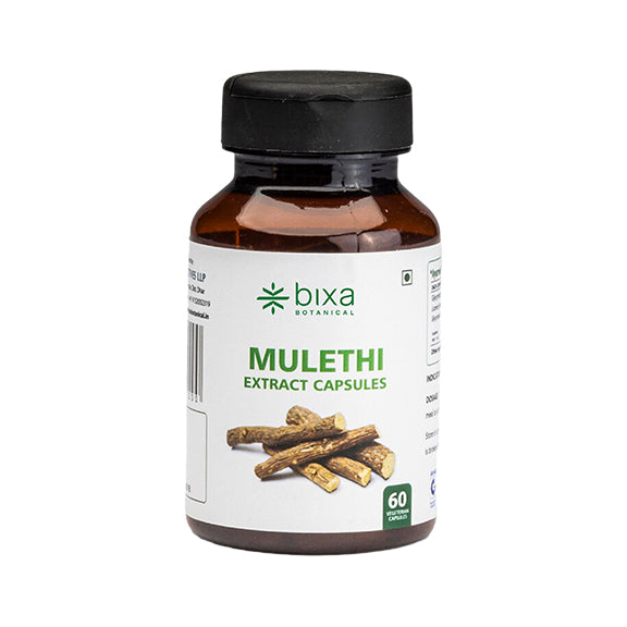 Licorice Root / Mulethi extract 60 Veg Capsules (450mg) 25% Glycyrrhizin