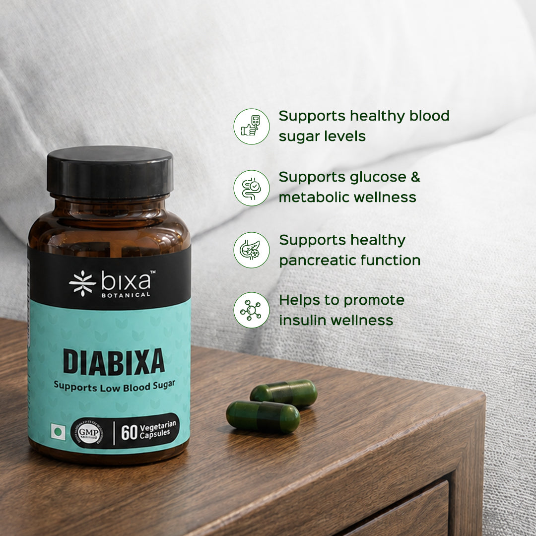 DIABIXA 60 Veg Capsules (450mg) Supports Low Blood Sugar