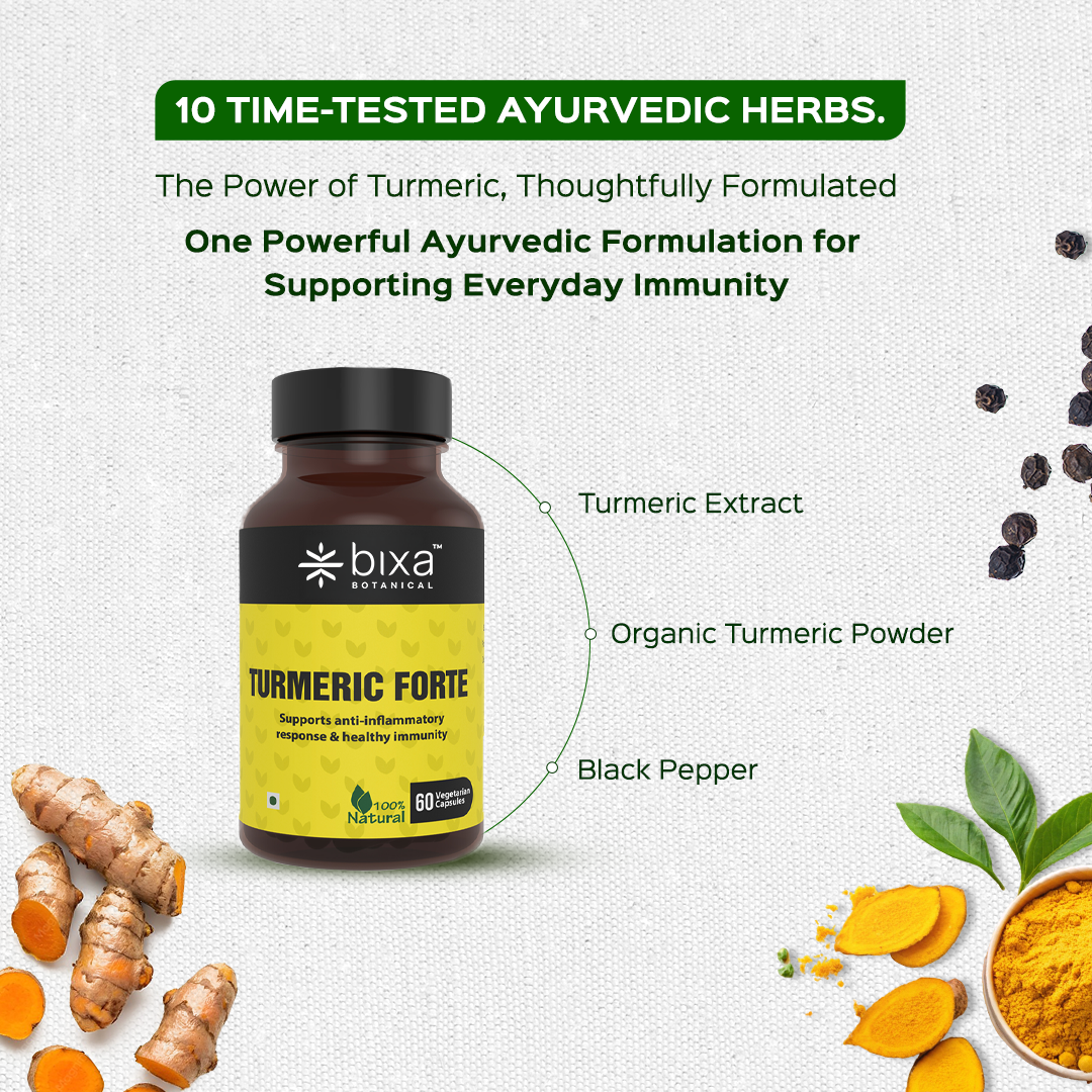 TURMERIC FORTE - Curcumin Capsules with Organic Pepper & Turmeric