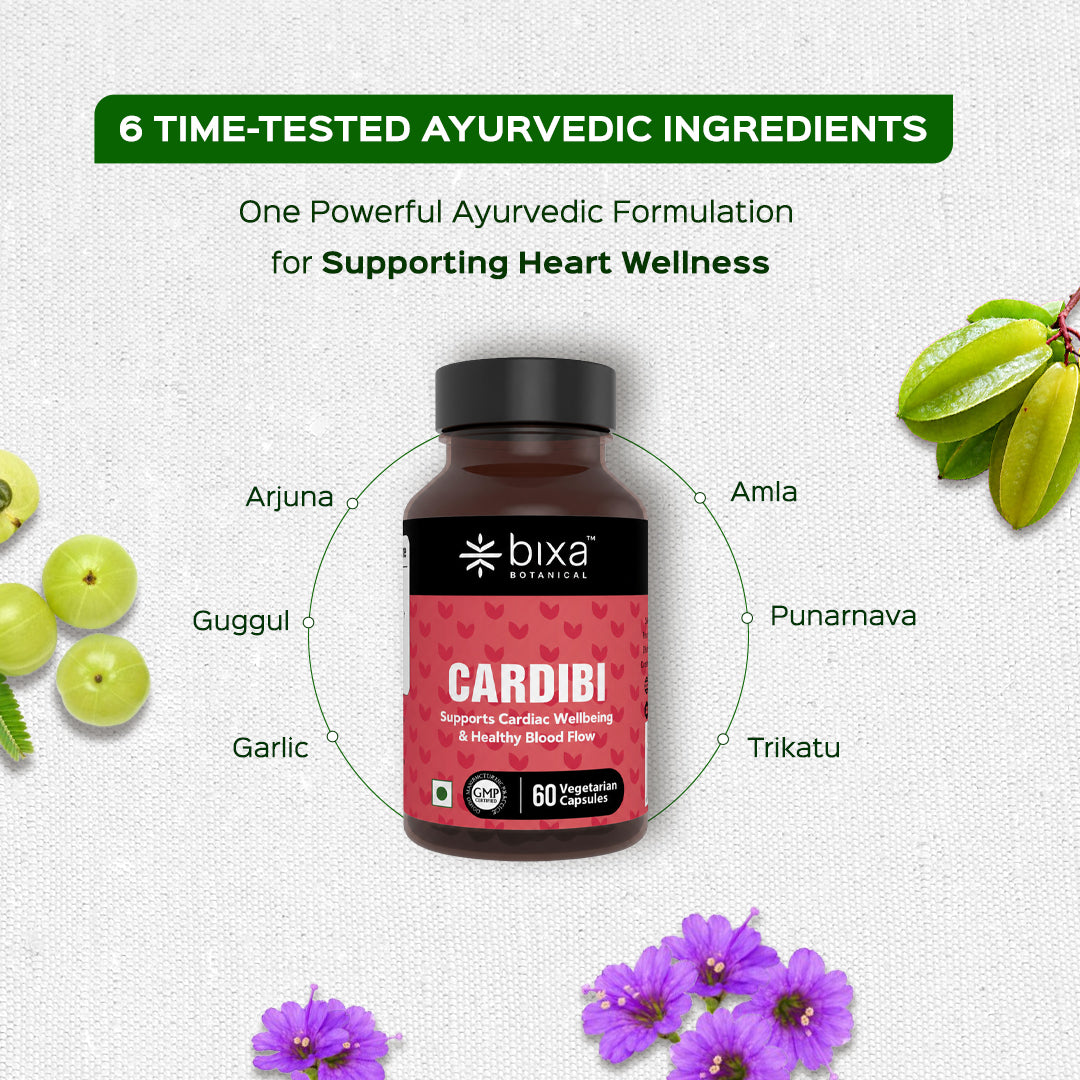 CARDIBI 60 Veg Capsules (450mg) Supports Cardiac Wellbeing