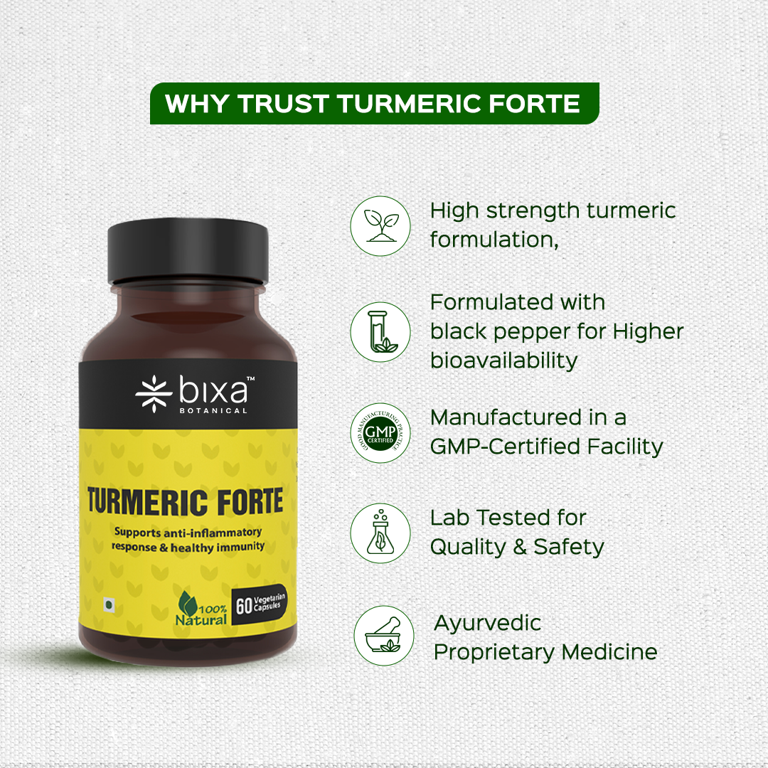 TURMERIC FORTE - Curcumin Capsules with Organic Pepper & Turmeric