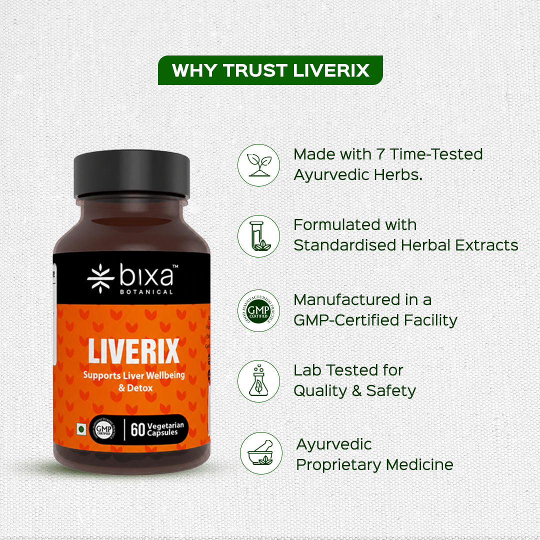 LIVERIX 60 Veg Capsules (450mg) Supports Liver Wellbeing