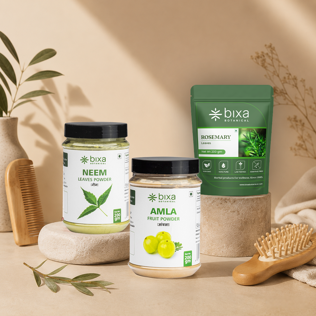 Scalp Health & Hair Strength Ritual | Neem + Amla + Rosemary Leaves | Combo