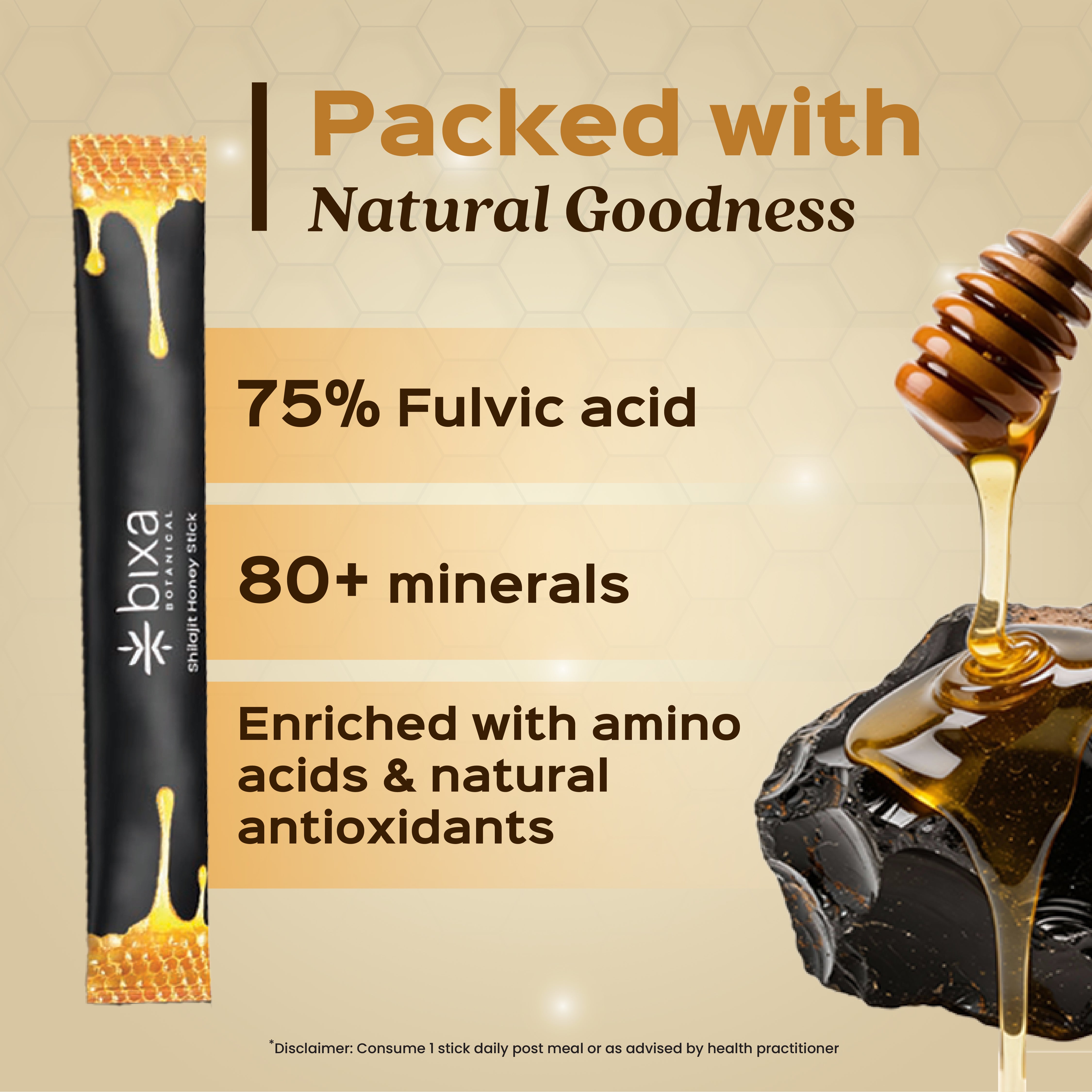 Pure Himalayan Shilajit Honey Sticks