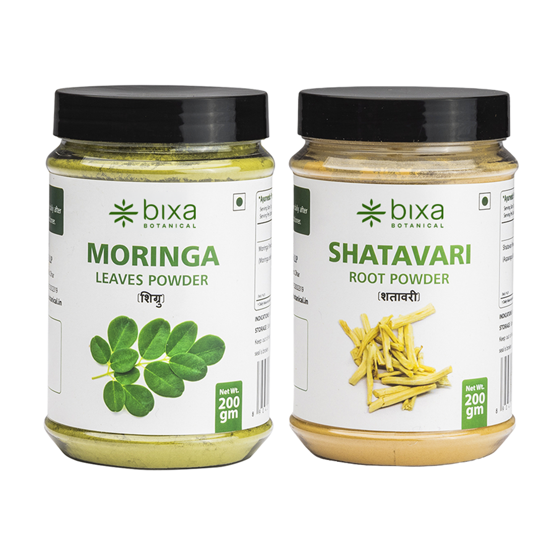 Woman fitness wellness pack | Moringa Powder + Shatavari Powder | Combo