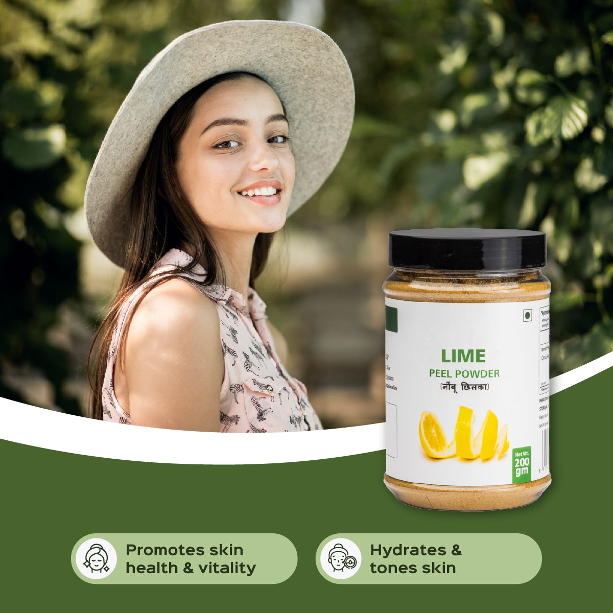 Lime Peel Powder  Citrus Aurantifolia