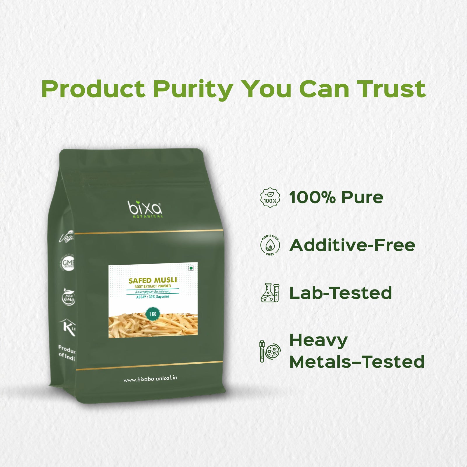 Safed Musli (Chlorophytum borivilianum) dry Extract - 30% Saponins by Gravimetry