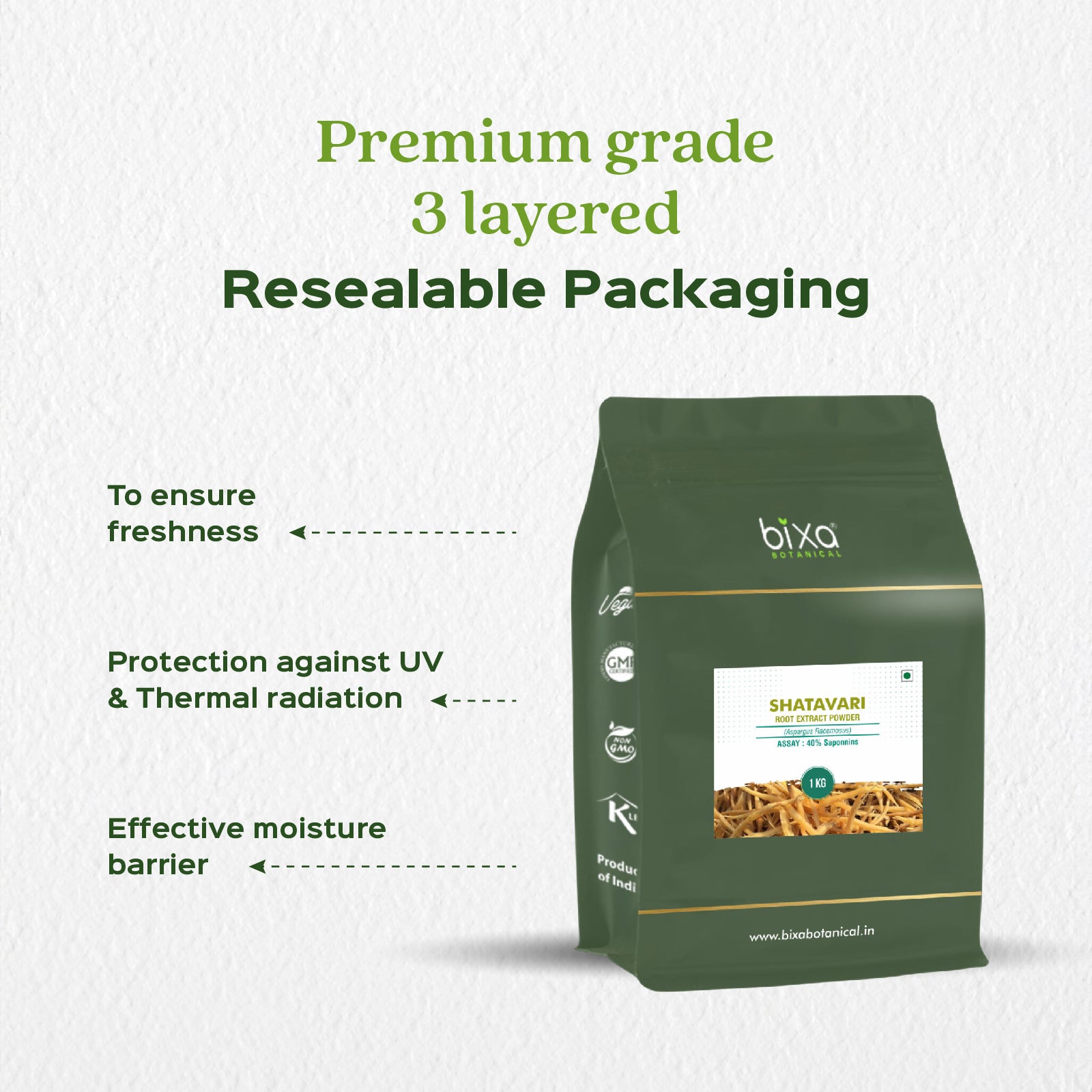 Shatavari (Asparagus Racemosus) dry Extract - 40% Saponnins by Gravimetry