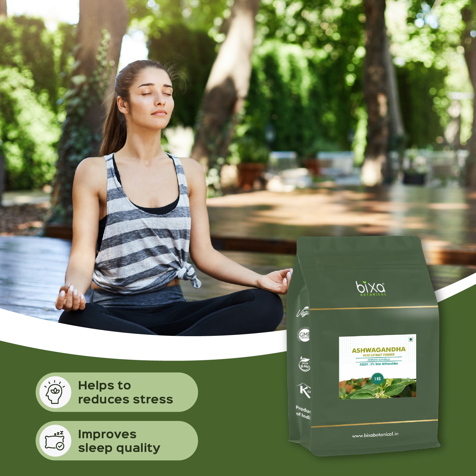 Ashwagandha (Withania somnifera) Dry Extract Herb - 5% Total Withanolides by HPLC