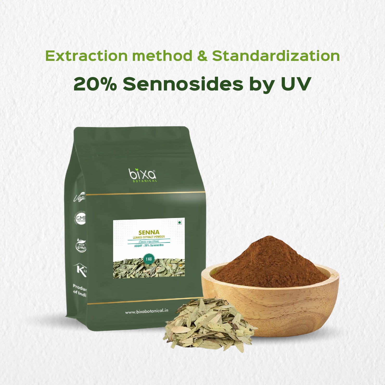 Indian Senna (Cassia Angustifolia) Dry Extract - 20% Sennosides by UV