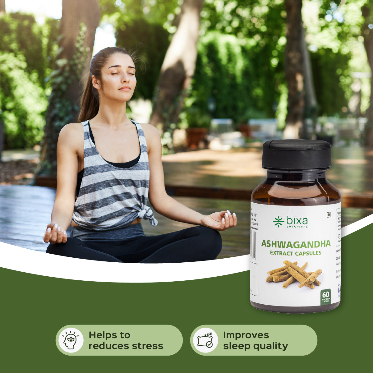 Ashwagandha Extract 60 Veg Capsules (450mg) 2.5% Withanolides