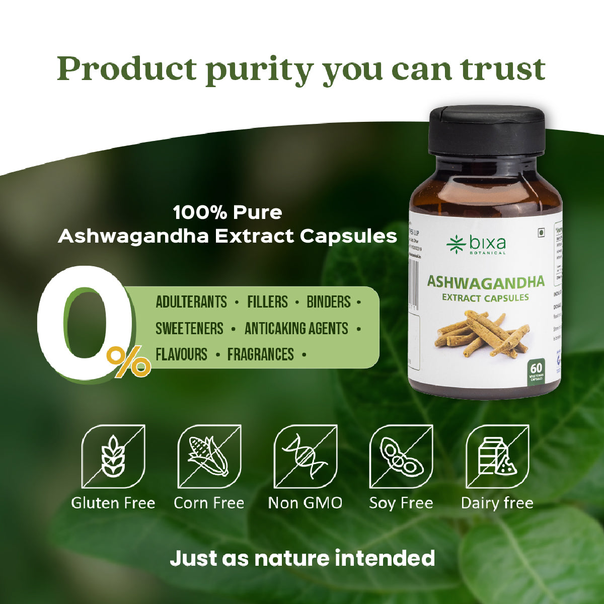 Ashwagandha Extract 60 Veg Capsules (450mg) 2.5% Withanolides