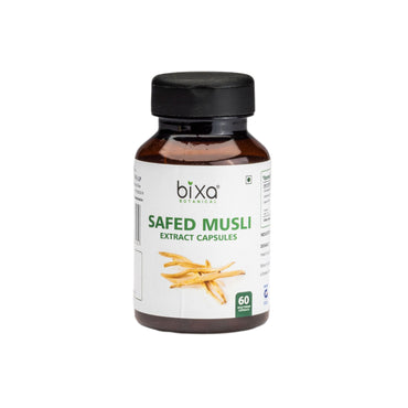 Safed Musli Extract 60 Veg Capsules (450mg) 30% Saponin