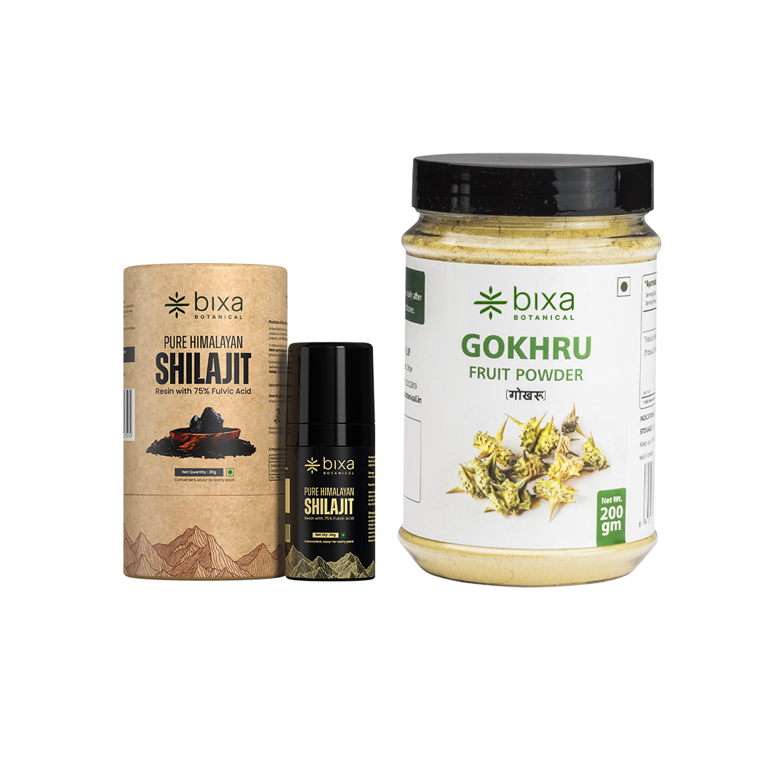 Energy and Endurance pack | Shilajit Resin + Gokhru powder | Combo