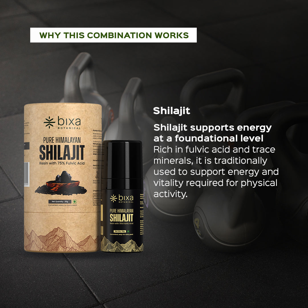 Energy and Endurance pack | Shilajit Resin + Gokhru powder | Combo