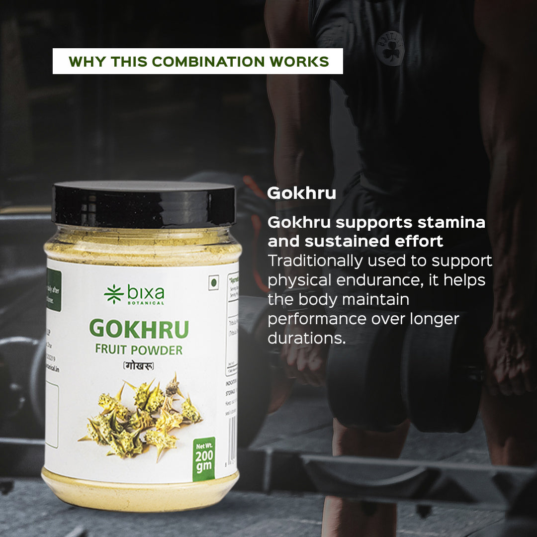 Energy and Endurance pack | Shilajit Resin + Gokhru powder | Combo