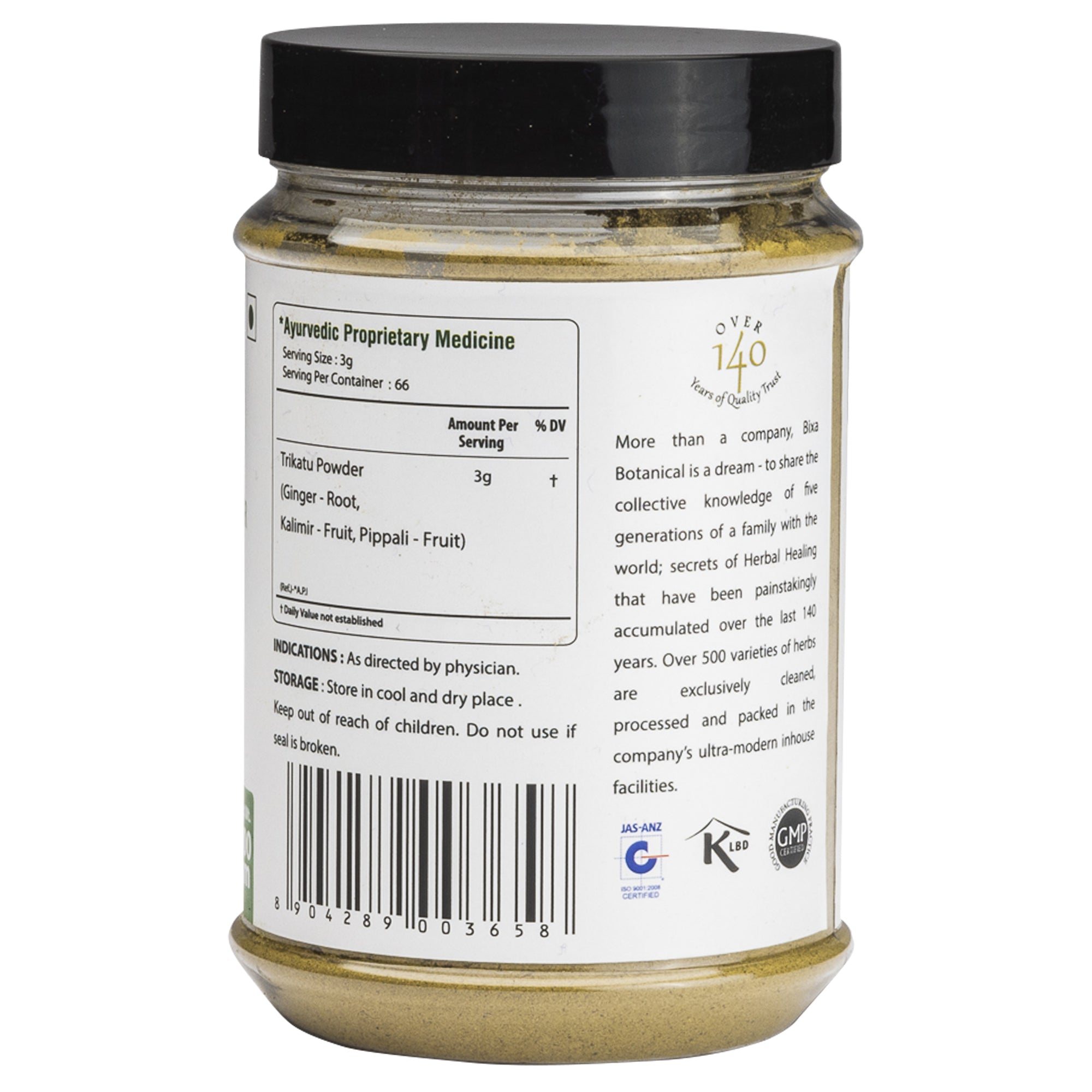 Trikatu Root & Fruits Powder ( Ginger + Kalimiri + Pippali )