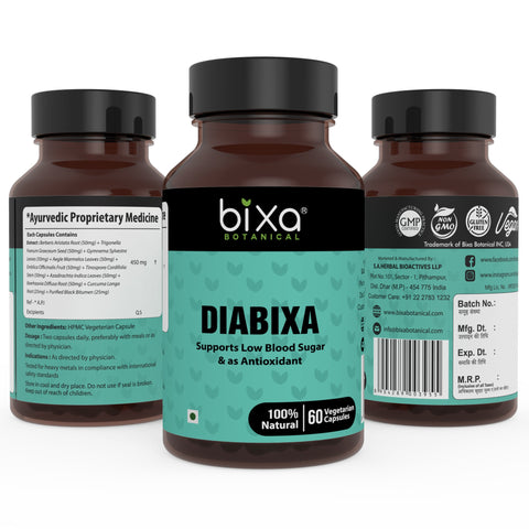 DIABIXA 60 Veg Capsules (450mg) Supports Low Blood Sugar