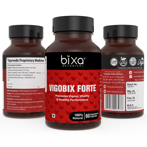 VIGOBIX FORTE 60 Veg Capsules (450mg) Promotes Vigour, Vitality